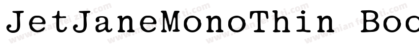 JetJaneMonoThin Book字体转换